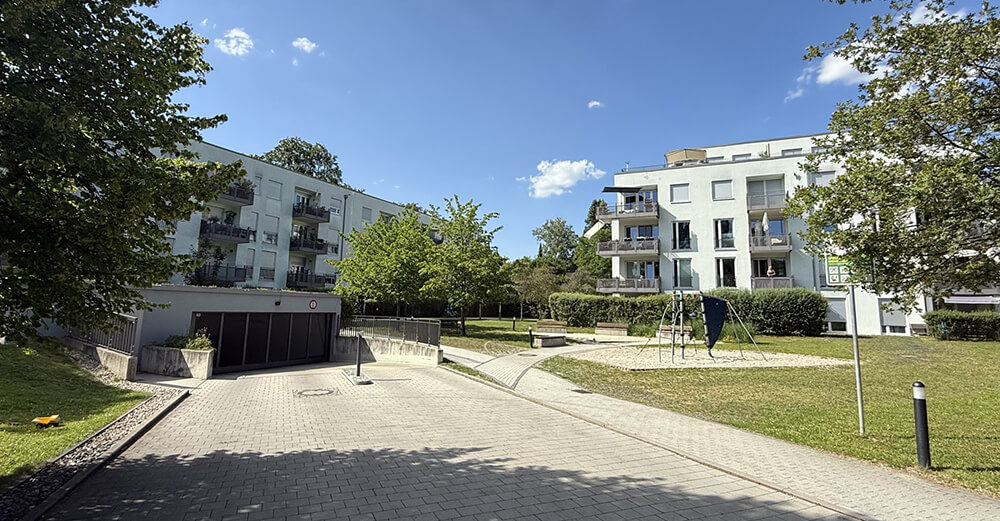 Wohnanlage in München-Bogenhausen als Einsatzgebiet des Schlüsseldienstes